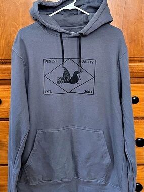 Peaceful Hooligan Hooded Sweatshirt Graphic Hoodie Gray Large